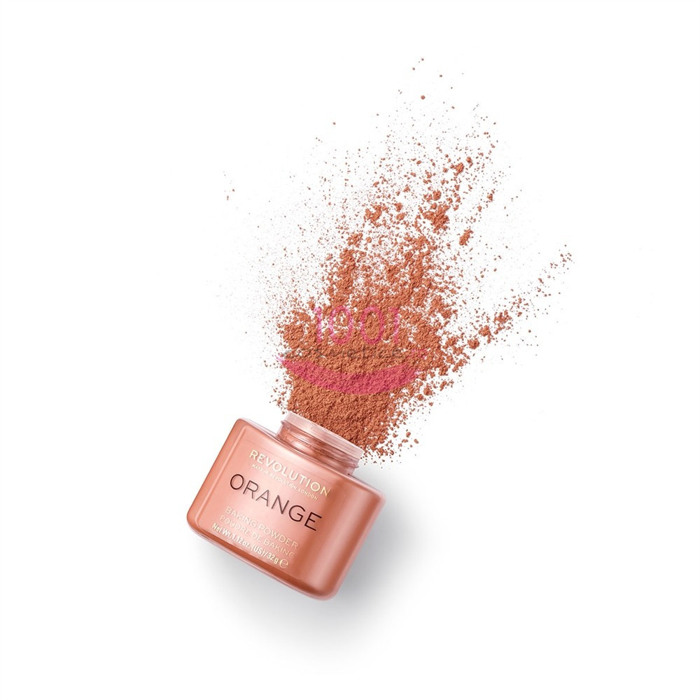 MAKEUP REVOLUTION LOOSE BAKING POWDER PUDRA PULBERE FIXATOARE ORANGE - 1 | YEO