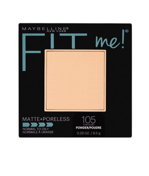 MAYBELLINE FIT ME MATTE + PORELESS PUDRA COMPACTA MATIFIANTA NATURAL IVORY 105