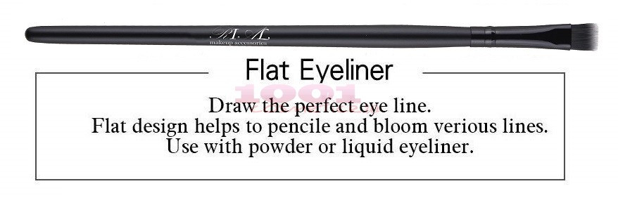 RIAL MAKEUP ACCESSORIES FLAT EYELINER BRUSH PENSULA PENTRU MACHIAJ 15-10 - 1 | YEO