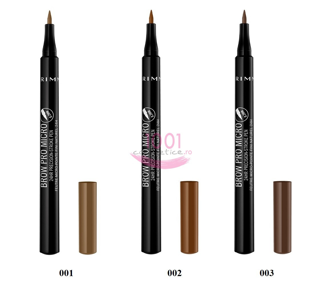 RIMMEL LONDON BROW PRO MICRO 24H TUS PENTRU SPRANCENE HONEY BLONDE 002 - 1 | YEO