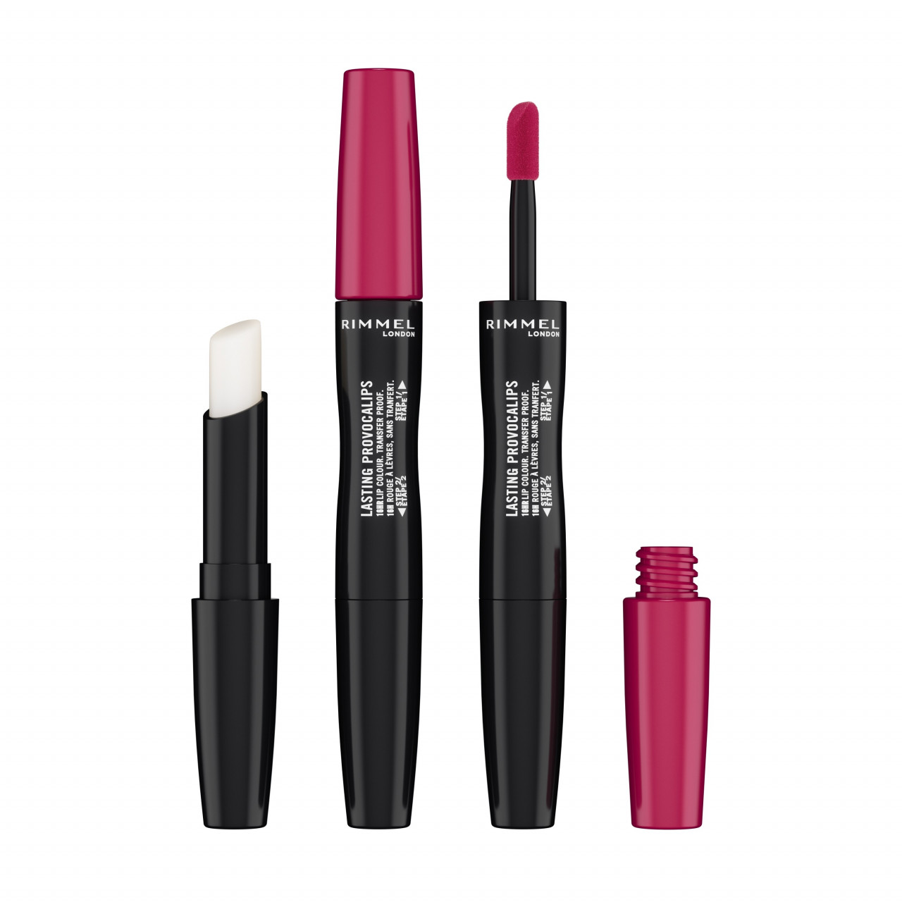 RUJ CU PERSISTENTA INDELUNGATA LASTING PROVOCALIPS DOUBLE ENDED RIMMEL LONDON POTING PINK 310 - 1 | YEO