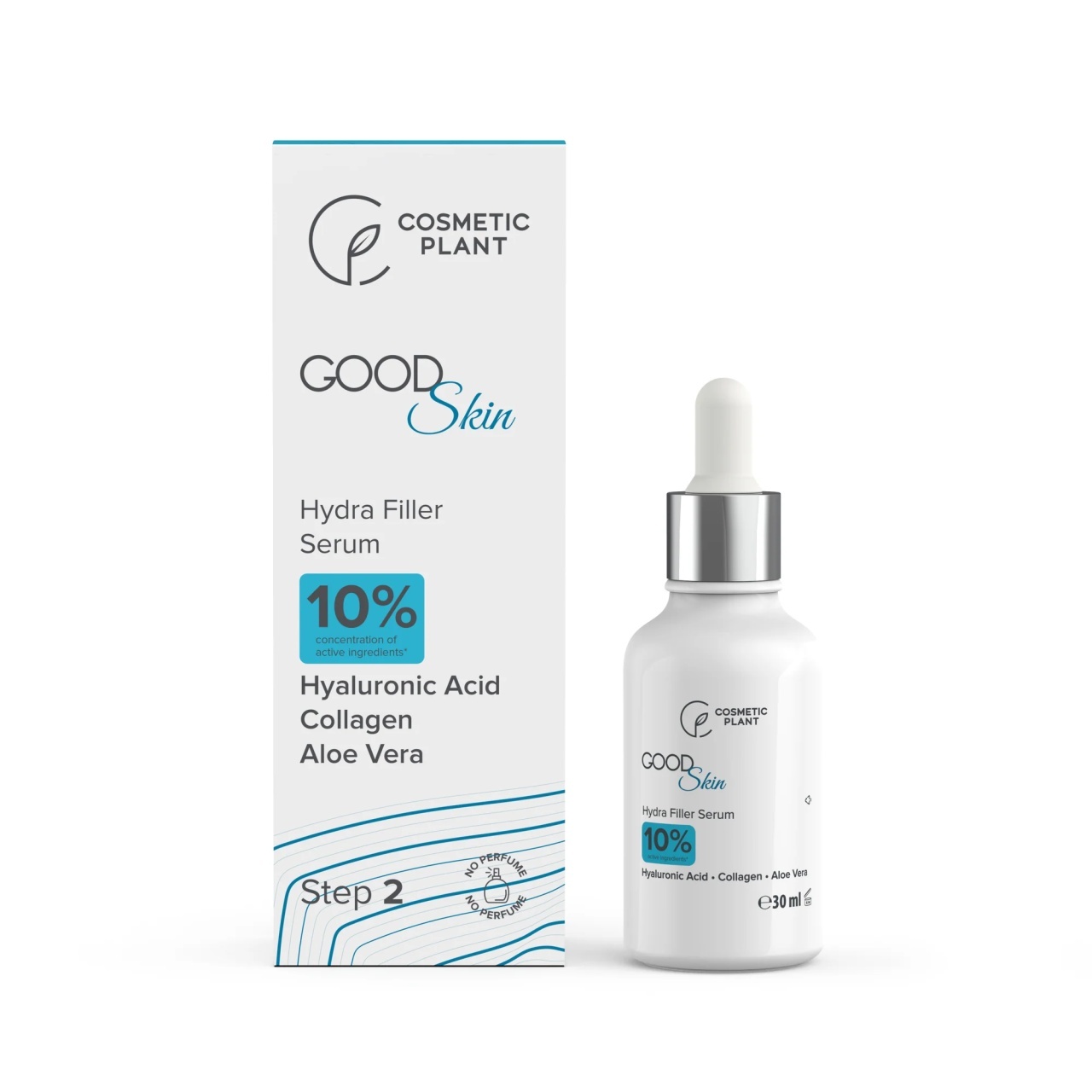 1001cosmetice.ro Ser concentrat reintinerire GOOD Skin - Hydra Filler Serum Cosmetic Plant, 30 ml