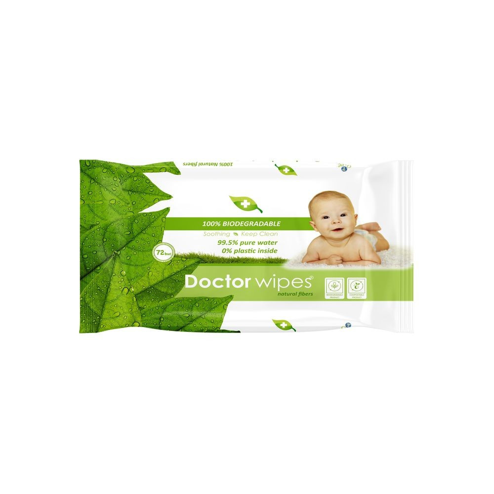 SPRING LINE BABY SERVETELE BIODEGRADABILE PURE WATER PACHET 72 BUCATI - 1 | YEO