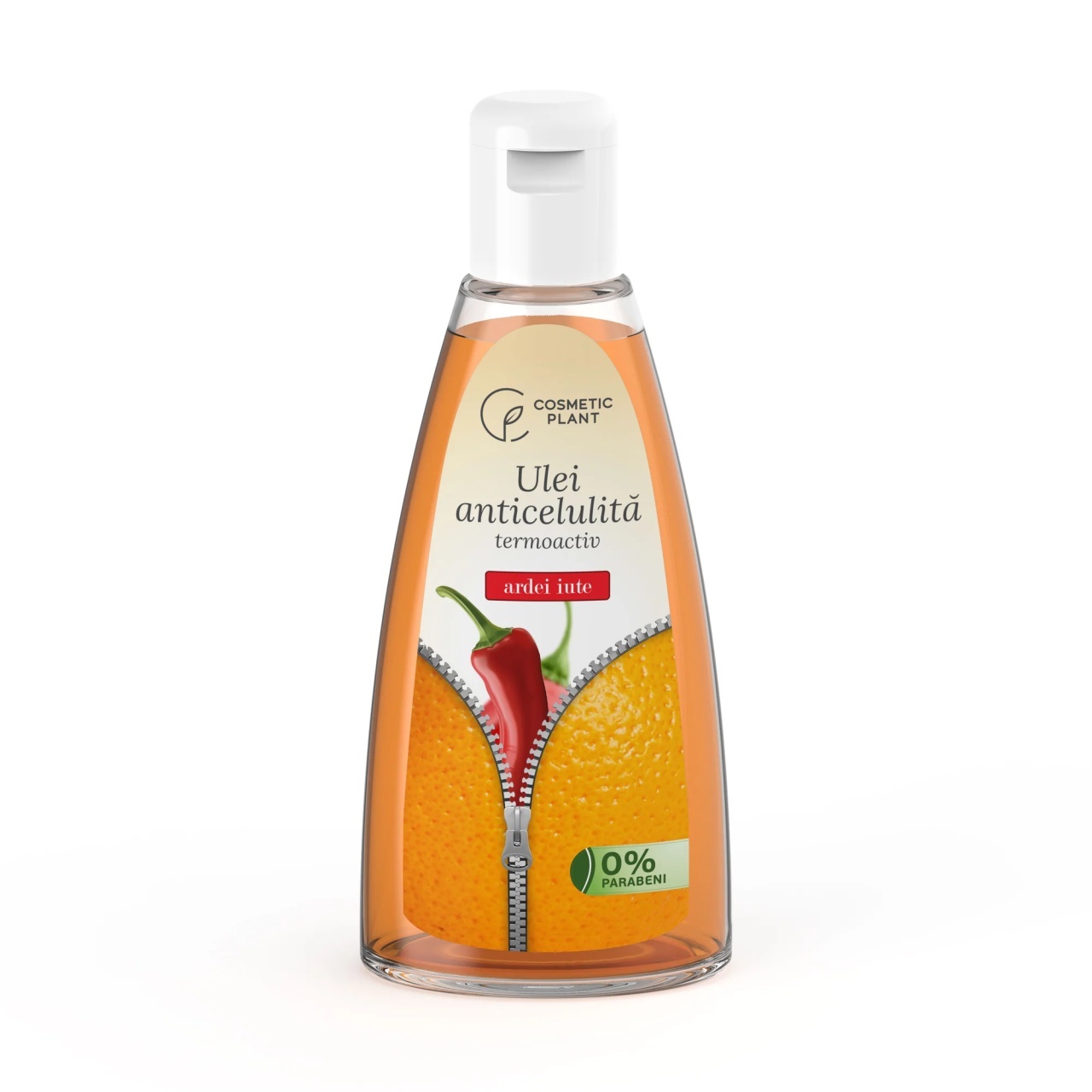 1001cosmetice.ro Ulei anticelulita termoactiv cu extract de ardei iute, Cosmetic Plant, 200 ml