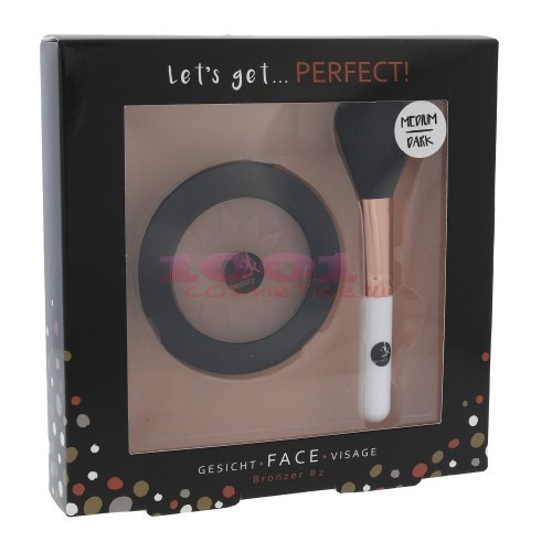 2K LET S GET PERFECT! BRONZER KIT PUDRA + PENSULA MEDIUM / DARK