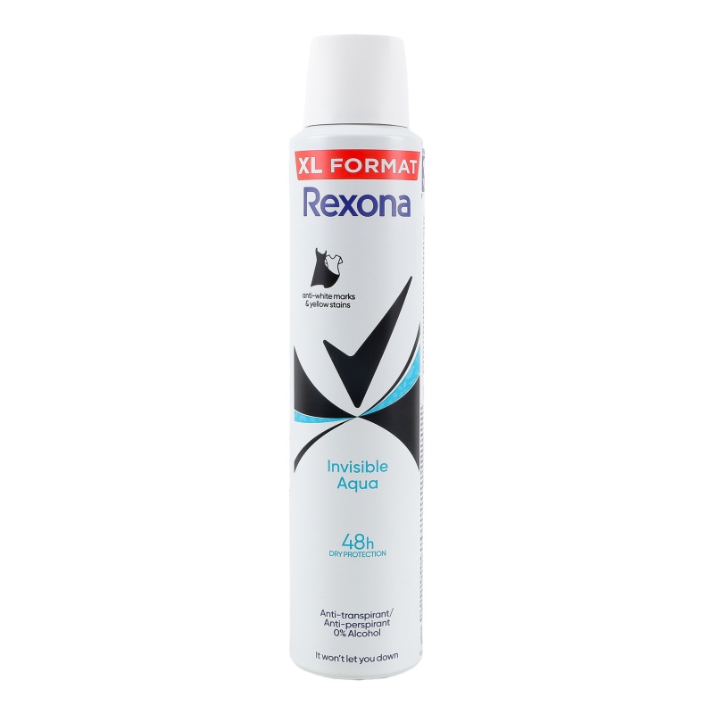 1001cosmetice.ro Antiperspirant deodorant spray Invisible Aqua, Rexona, 200 ml