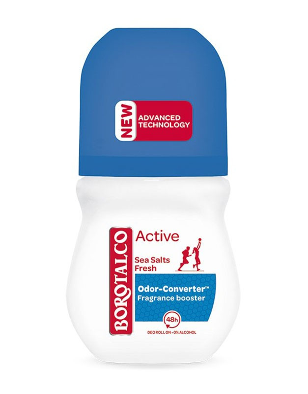 BOROTALCO ACTIVE SEA SALT FRESH DEODORANT ANTIPERSPIRANT ROLL-ON