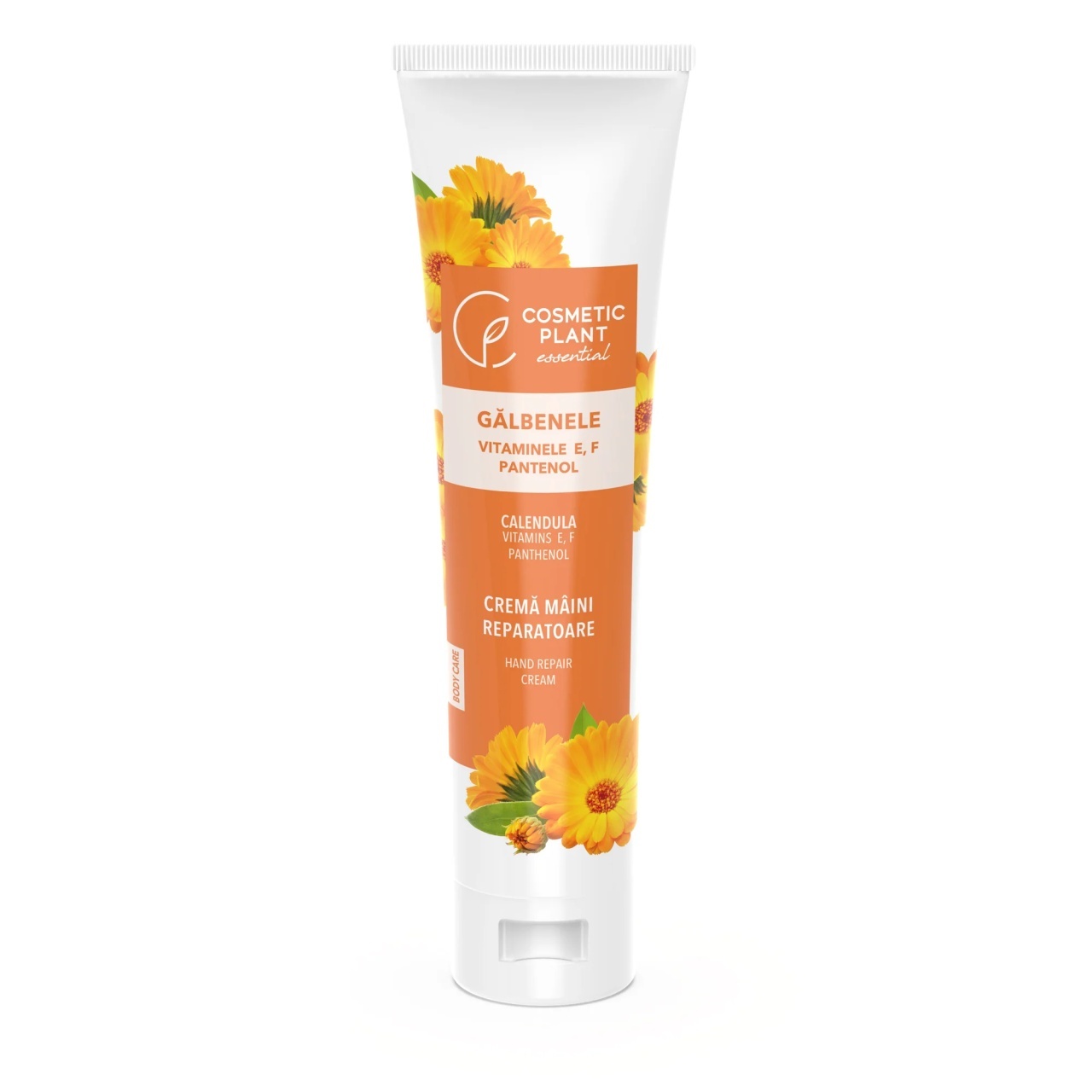 1001cosmetice.ro Crema maini reparatoare cu extract de galbenele si vitaminele E, F, şi pantenol Cosmetic Plant, 150 ml
