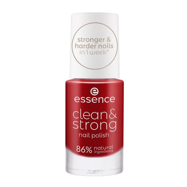 ESSENCE CLEAN & STRONG NAIL POLISH LAC DE UNGHII INTARITOR LOUD POPPY 05