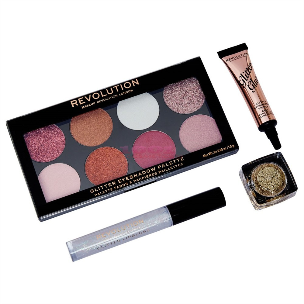 MAKEUP REVOLUTION GLITTER KIT DE MAKEUP SET - 1 | YEO