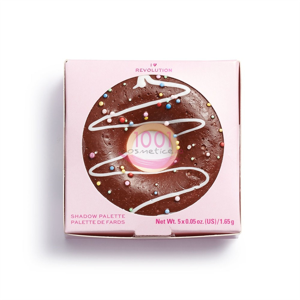 MAKEUP REVOLUTION I HEART REVOLUTION DONUTS CHOCOLATE DIPPED PALETA 5 FARDURI DE PLEOAPE - 1 | YEO