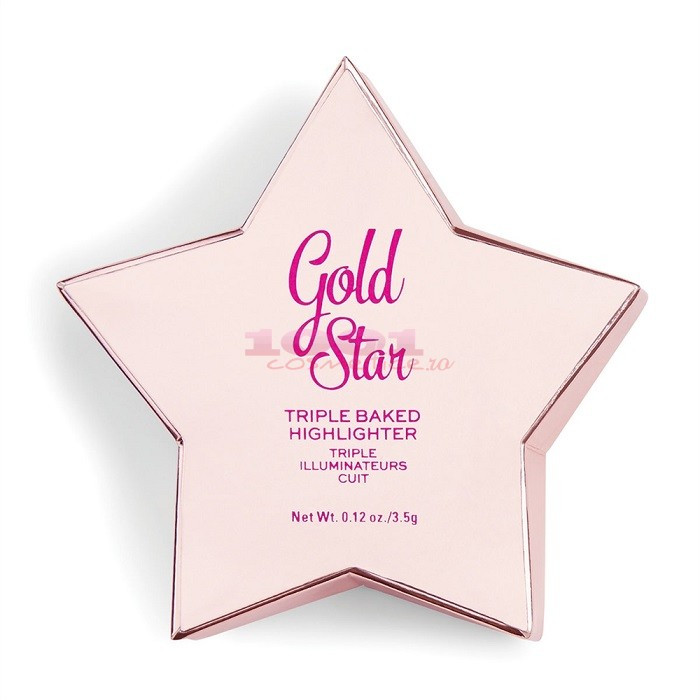 MAKEUP REVOLUTION TRIPLE BAKED HIGHLIGHTER GOLD STAR - 2 | YEO