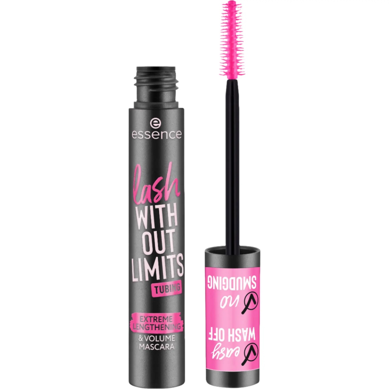 1001cosmetice.ro Mascara Lash Without LimitsTubing, Essence Extreme Lengthening & Volume, Black, Essence, 12 ml