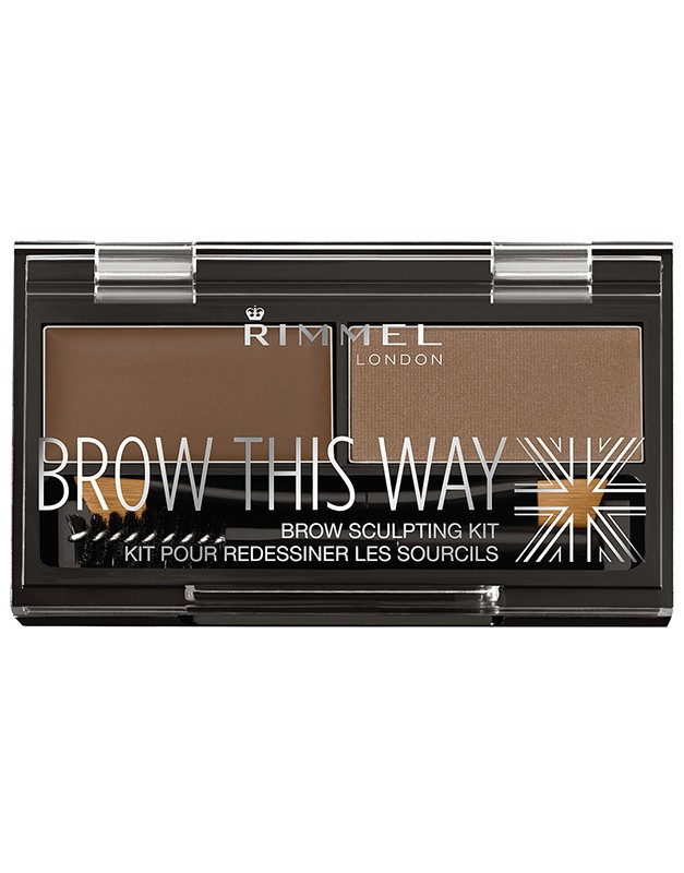 RIMMEL LONDON BROW THIS WAY KIT PENTRU SPRANCENE MEDIUM BROWN 02 - 2 | YEO