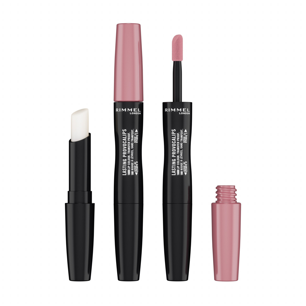 RUJ CU PERSISTENTA INDELUNGATA LASTING PROVOCALIPS DOUBLE ENDED RIMMEL LONDON ROSE 220 - 2 | YEO