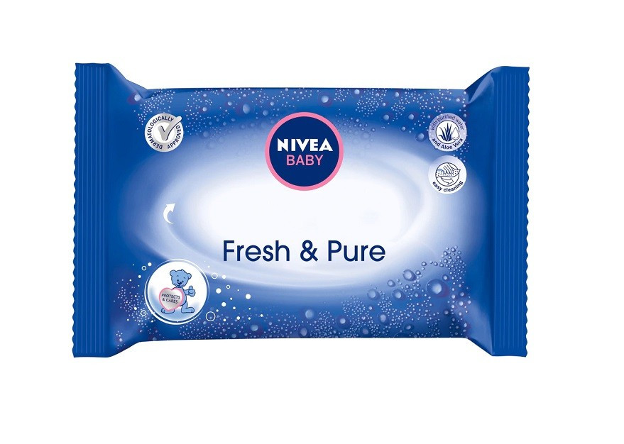 SERVETELE NIVEA BABY FRESH&PURE SERVETELE UMEDE PACHET 63 BUCATI