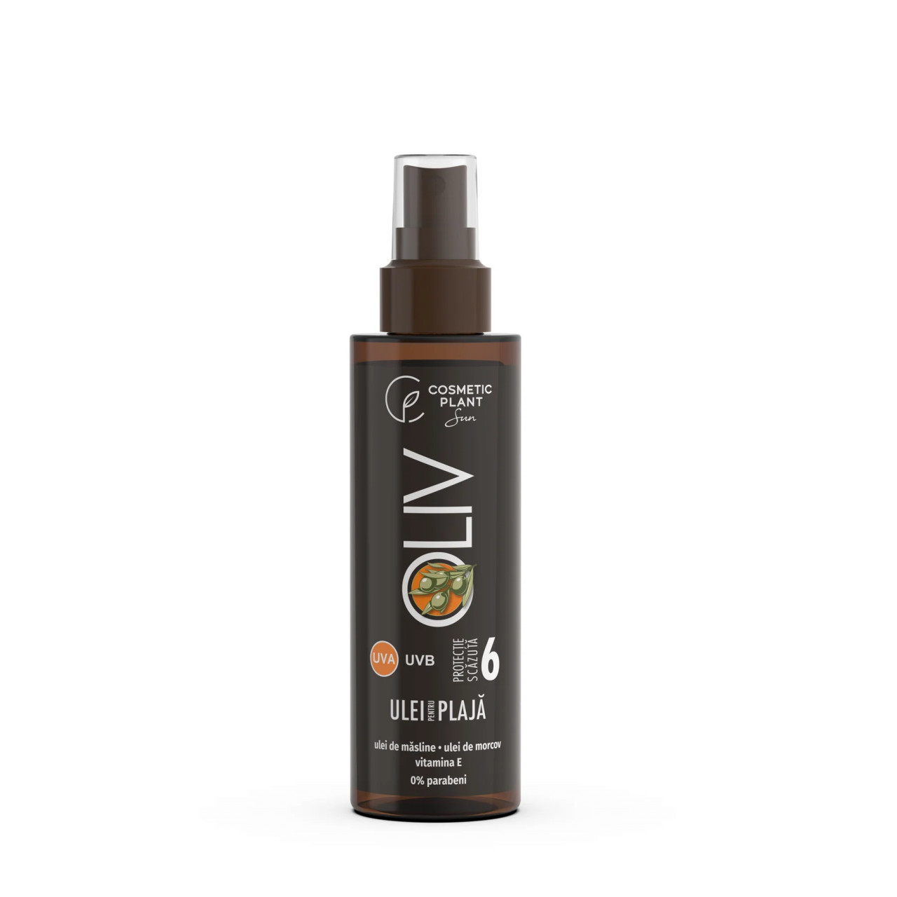 1001cosmetice.ro Ulei pentru plaja OLIV SPF 6, cu ulei de COCOS BIO, Cosmetic Plant, 150 ml