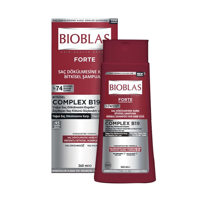 BIOBLAS FORTE COMPLEX B19 SAMPON IMPOTRIVA CADERII PARULUI