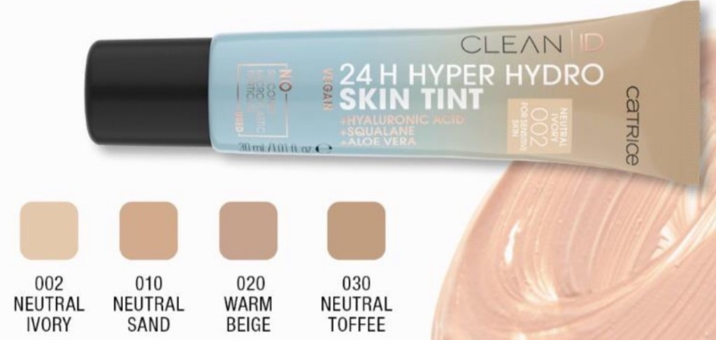 CATRICE CLEAN ID 24H HYPER HYDRO SKIN TINT FOND DE TEN WARM BEIGE 020 - 3 | YEO