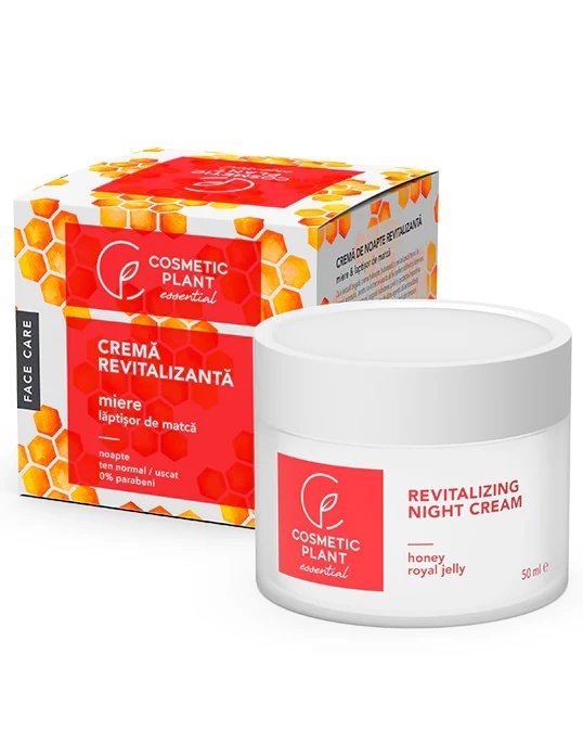 1001cosmetice.ro Cremă revitalizanta de noapte cu miere si laptisor de matca Cosmetic Plant, 50 ml