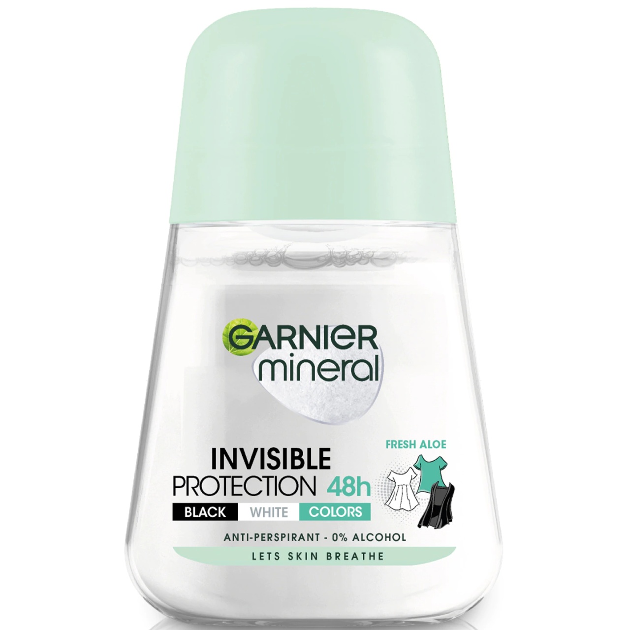 1001cosmetice.ro Deodorant Antiperspirant Roll-On pentru Femei, Invisible Protection Fresh Aloe 48h, Garnier 50 ml