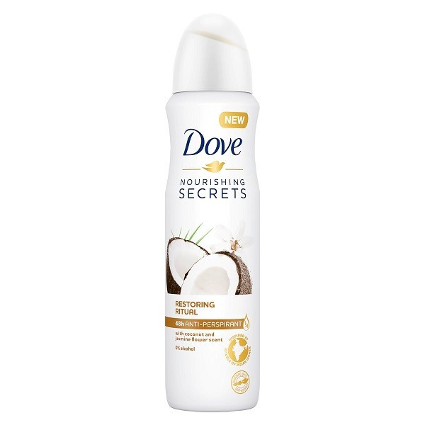 DOVE COCONUT & JASMINE FLOWER 48H ANTI-PERSPIRANT DEO SPRAY (Optiuni de comanda: 250 ml)