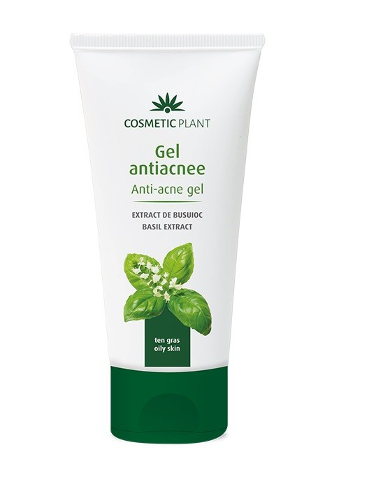 1001cosmetice.ro Gel antiacnee cu extract de busuioc, Cosmetic Plant, 50 ml