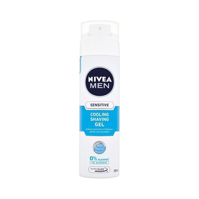 1001cosmetice.ro Gel de ras, Sensitive Cooling, Nivea, 200 ml