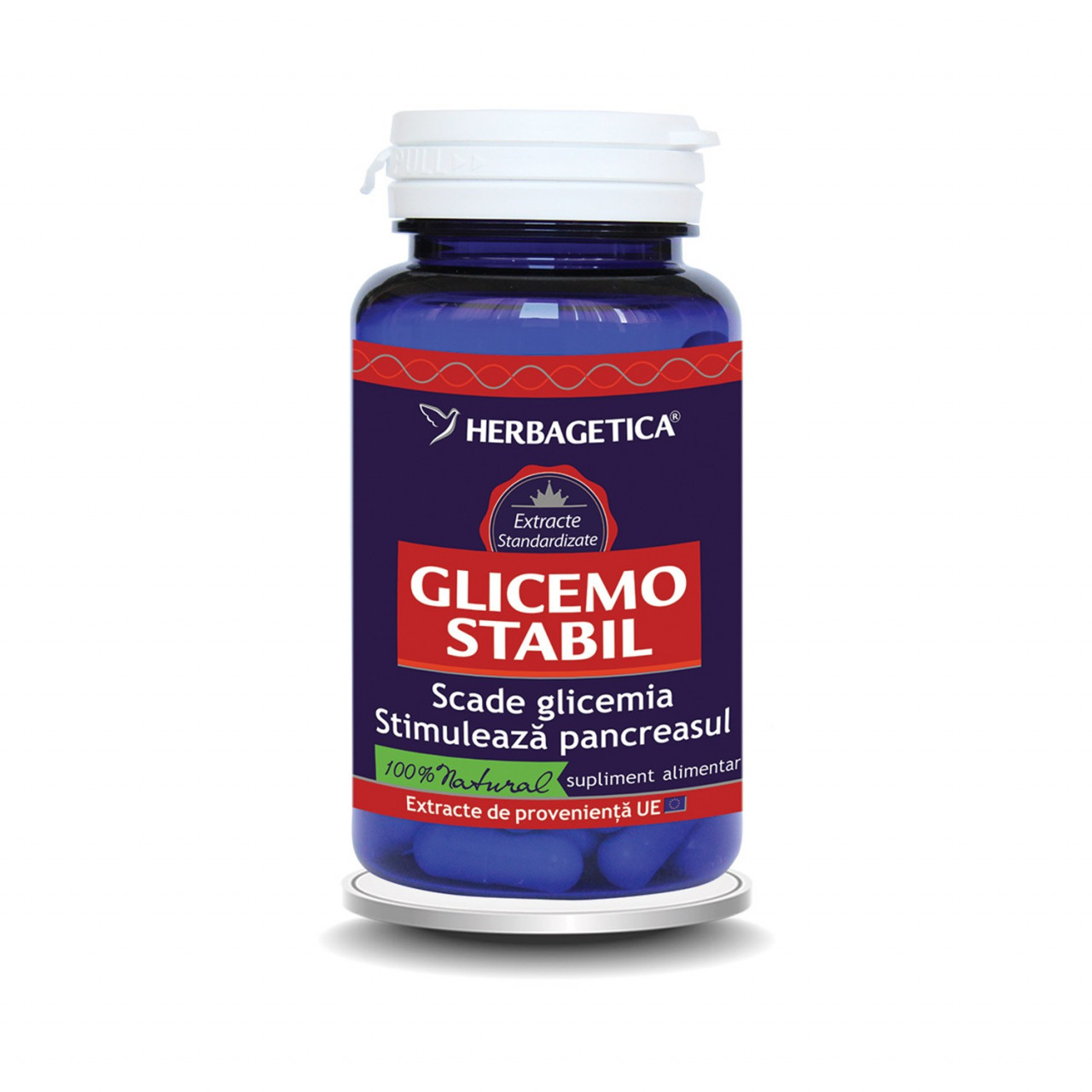 HERBAGETICA SUPLIMENTE ALIMENTARE GLICEMO STABIL 60 DE CAPSULE