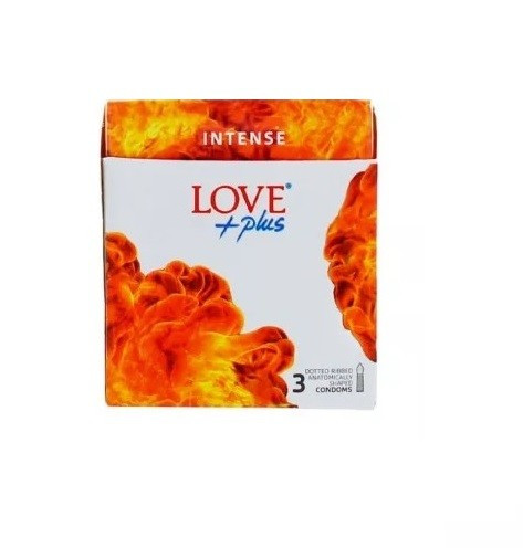 LOVE +PLUS INTENSE PREZERVATIVE SET 3 BUCATI