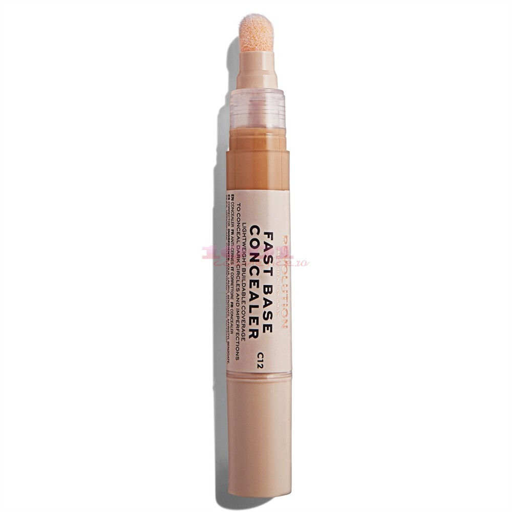 MAKEUP REVOLUTION FAST BASE CONCEALER BAZA CORECTOARE C12 - 1 | YEO