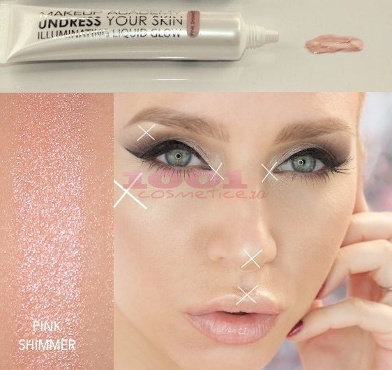 MUA UNDRESS YOUR SKIN ILLUMINATING LIQUID GLOW ILUMINATOR LICHID PINK SHIMMER - 1 | YEO