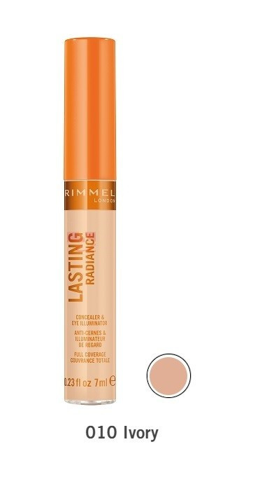 RIMMEL LONDON LASTING RADIANCE CONCEALER & EYE ILLUMINATOR IVORY 010 - 1 | YEO