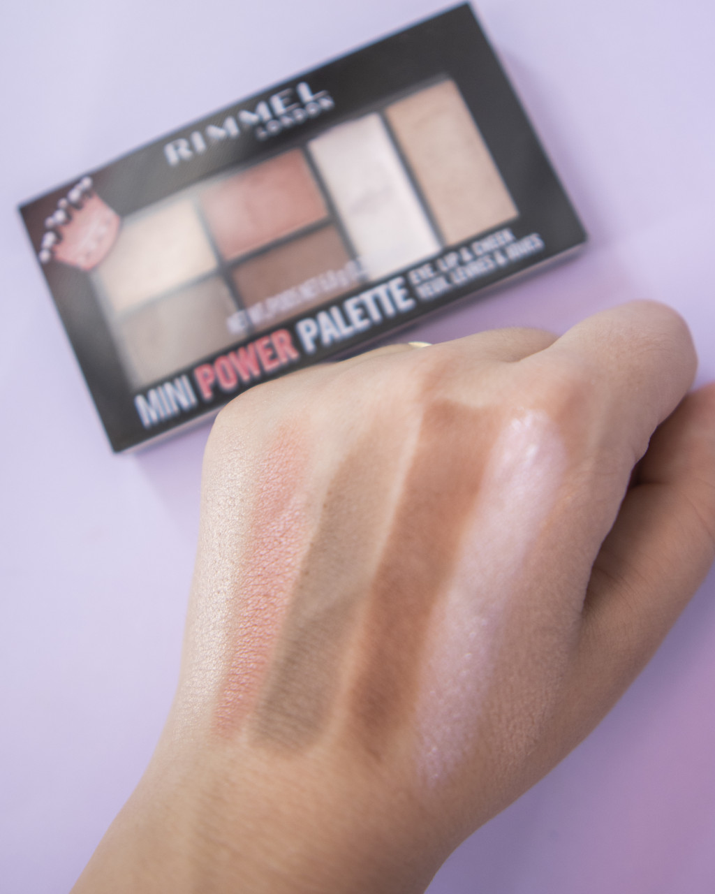 RIMMEL LONDON MINI PALETA POWER PENTRU OCHI - BUZE SI OBRAJI QUEEN 003 - 2 | YEO