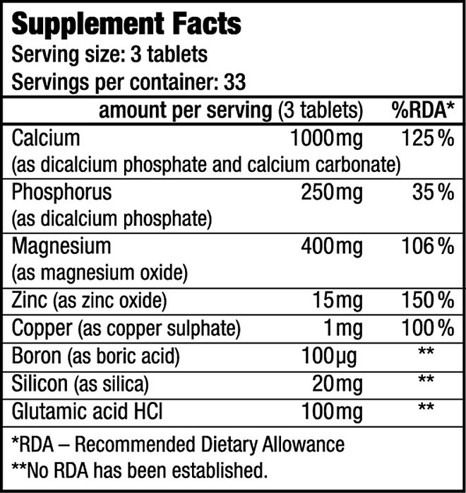 BIOTECH USA CALCIUM ZINC MAGNEZIUM FOOD SUPPLEMENT SUPLIMENTE ALIMENTARE CALCIU ZINC SI MAGNEZIU 100 TABLETE - 1 | YEO