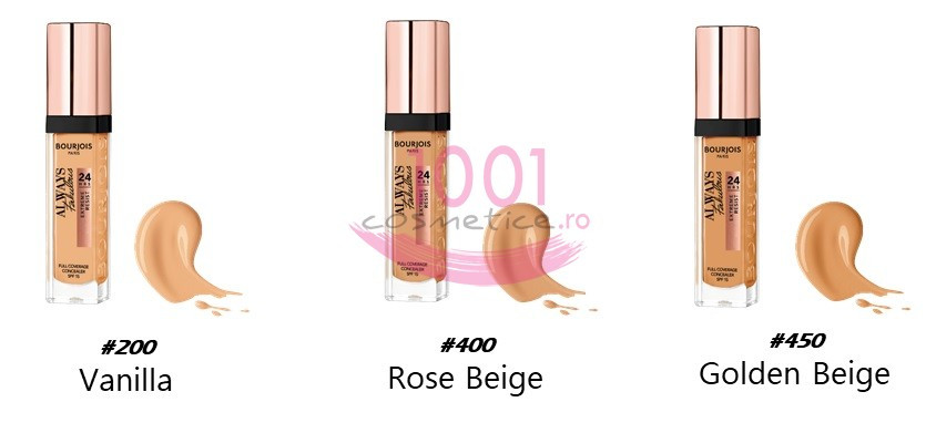 BOURJOIS ALWAYS FABULOUS 24H EXTREME RESIST CONCEALER VANILLA 200 - 1 | YEO