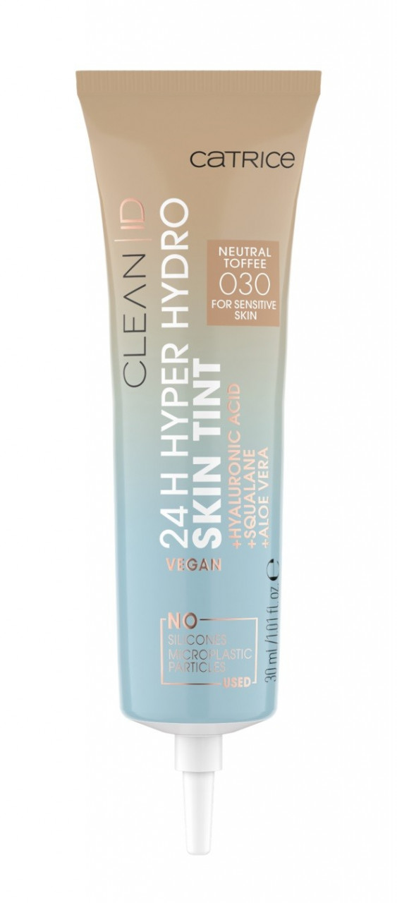 CATRICE CLEAN ID 24H HYPER HYDRO SKIN TINT FOND DE TEN NEUTRAL TOFFEE 030 - 1 | YEO