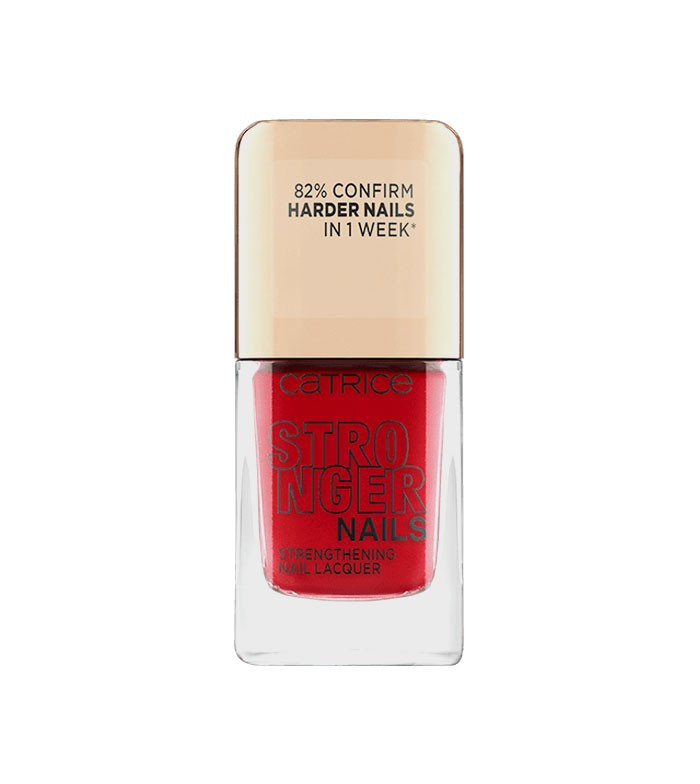 CATRICE STRONGER NAILS STRENGHTENING NAIL LACQUER LAC DE UNGHII INTARITOR SOLID RED