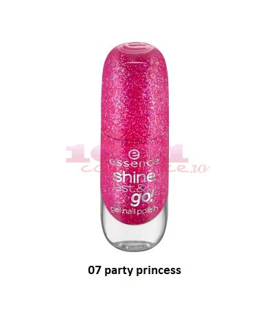 ESSENCE SHINE LAST GO GEL NAIL POLISH LAC DE UNGHII PARTY PRINCESS 07