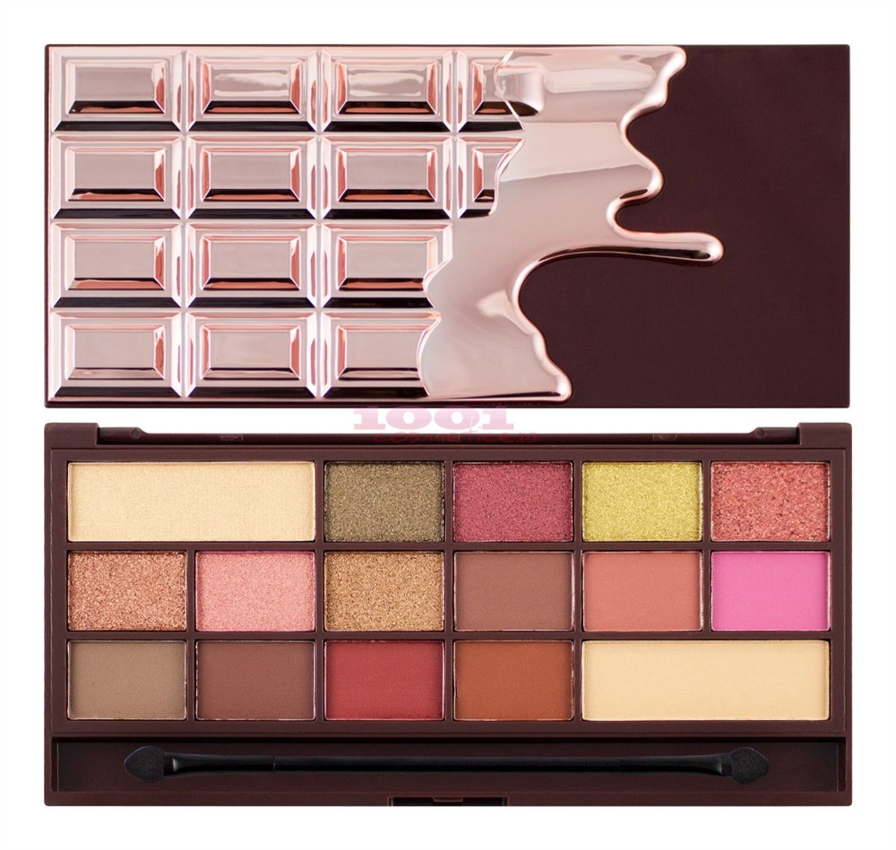 MAKEUP REVOLUTION CHOCOLATE ROSE GOLD EYESHADOW PALETA DE FARDURI - 1 | YEO