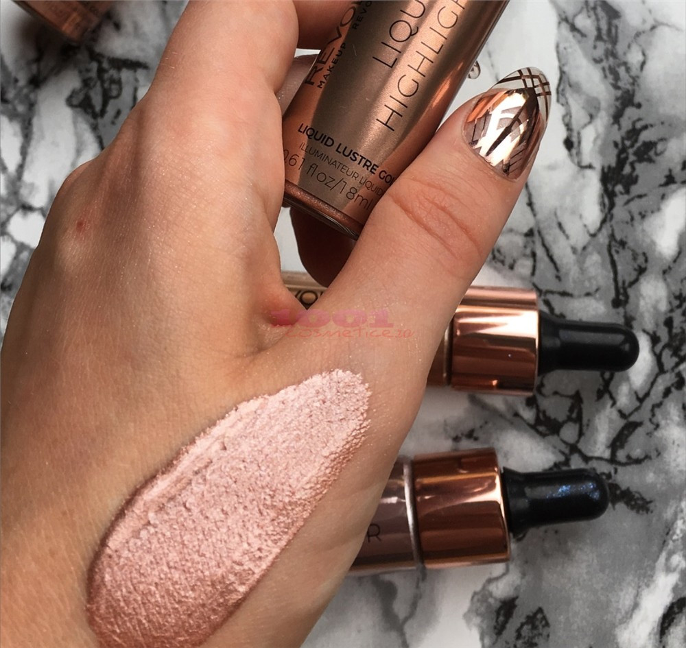 MAKEUP REVOLUTION LIQUID HIGHLIGHTER ILUMINATOR LUSTRE GOLD - 2 | YEO