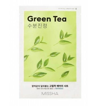 pregnancy tea Masca cu extract de ceai verde pentru ten uscat, Missha, 19 g
