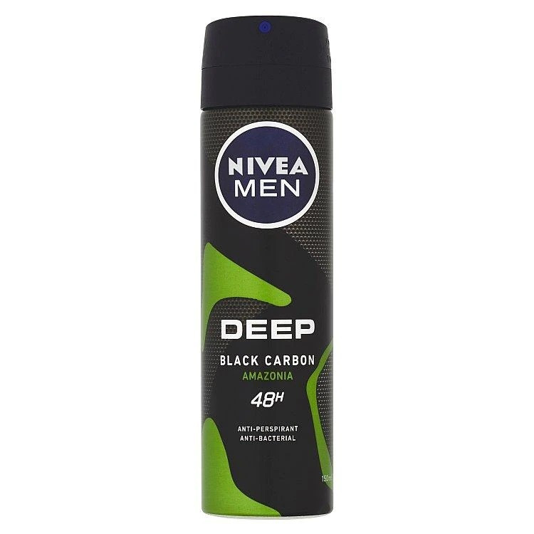 NIVEA MEN DEEP BLACK CARBON AMAZONIA 48H ANTIPERSPIRANT DEO SPRAY