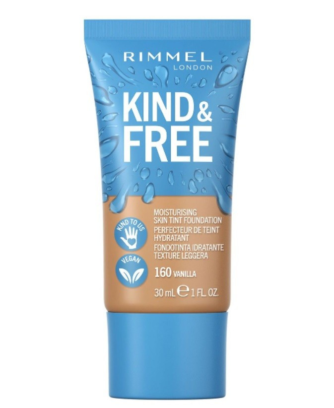 RIMMEL LONDON KIND & FREE FOND DE TEN HIDRATANT VANILLA 160