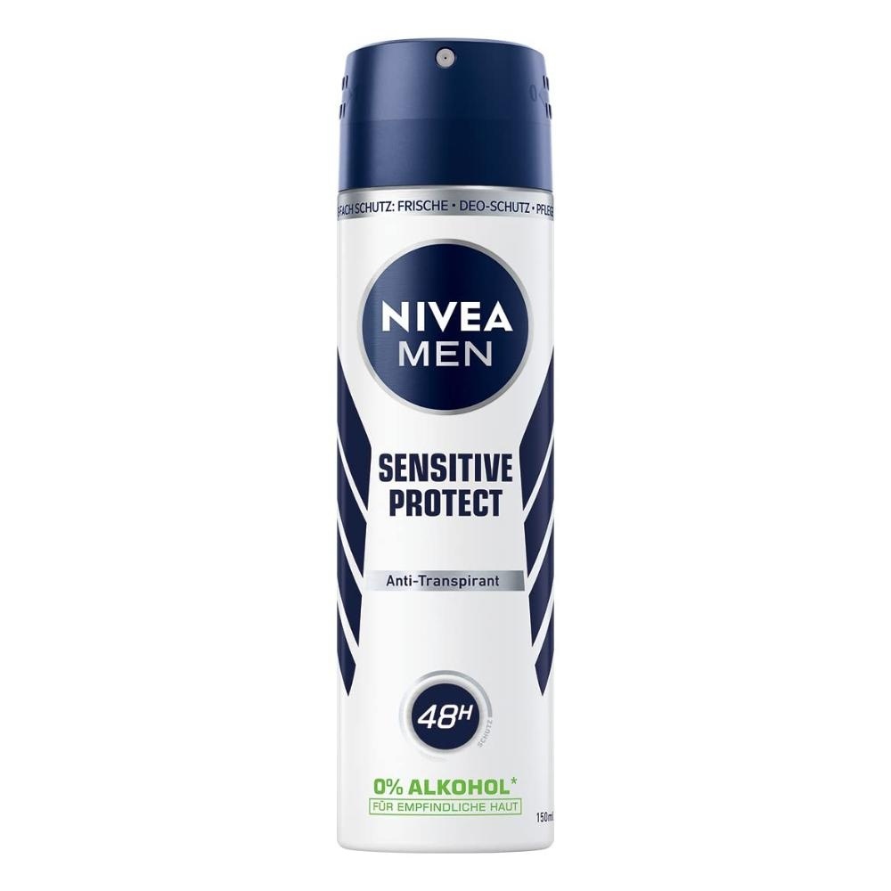 1001cosmetice.ro Antiperspirant spray, Sensitive Protect, Nivea Men, 150 ml