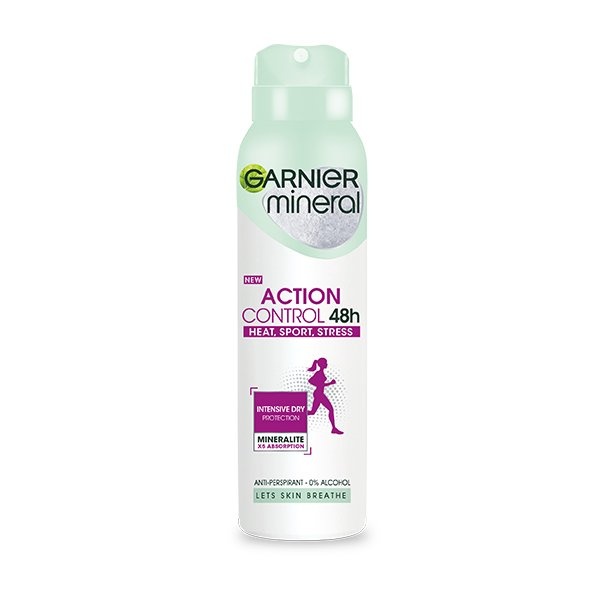 1001cosmetice.ro Deodorant Antiperspirant Spray pentru Femei Action Control 48h, Garnier 150 ml
