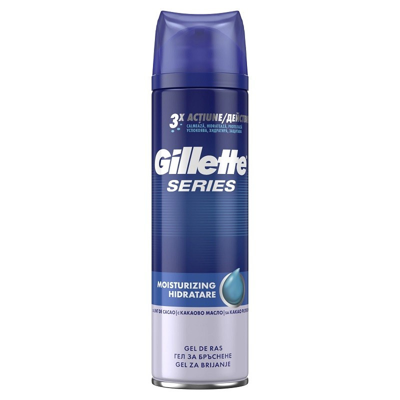 GILLETTE SERIES 3X MOISTURIZING GEL DE RAS