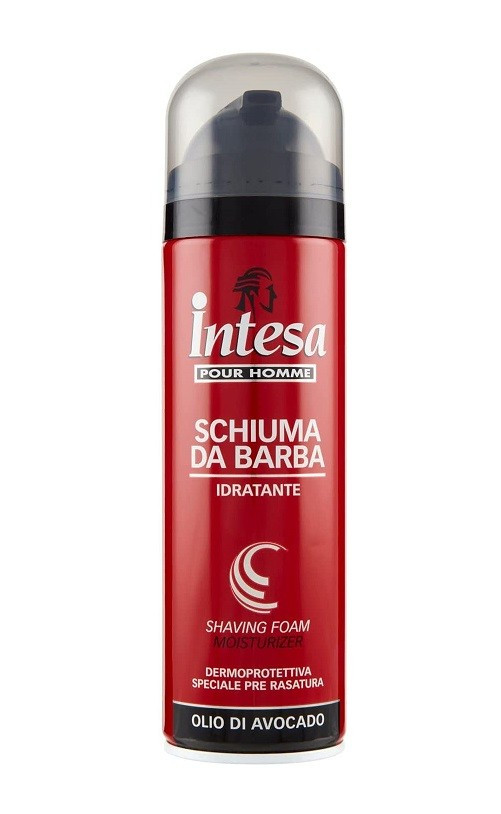 INTESA POUR HOMME SHAVING FOAM MOISTURIZER SPUMA DE RAS AVOCADO OIL