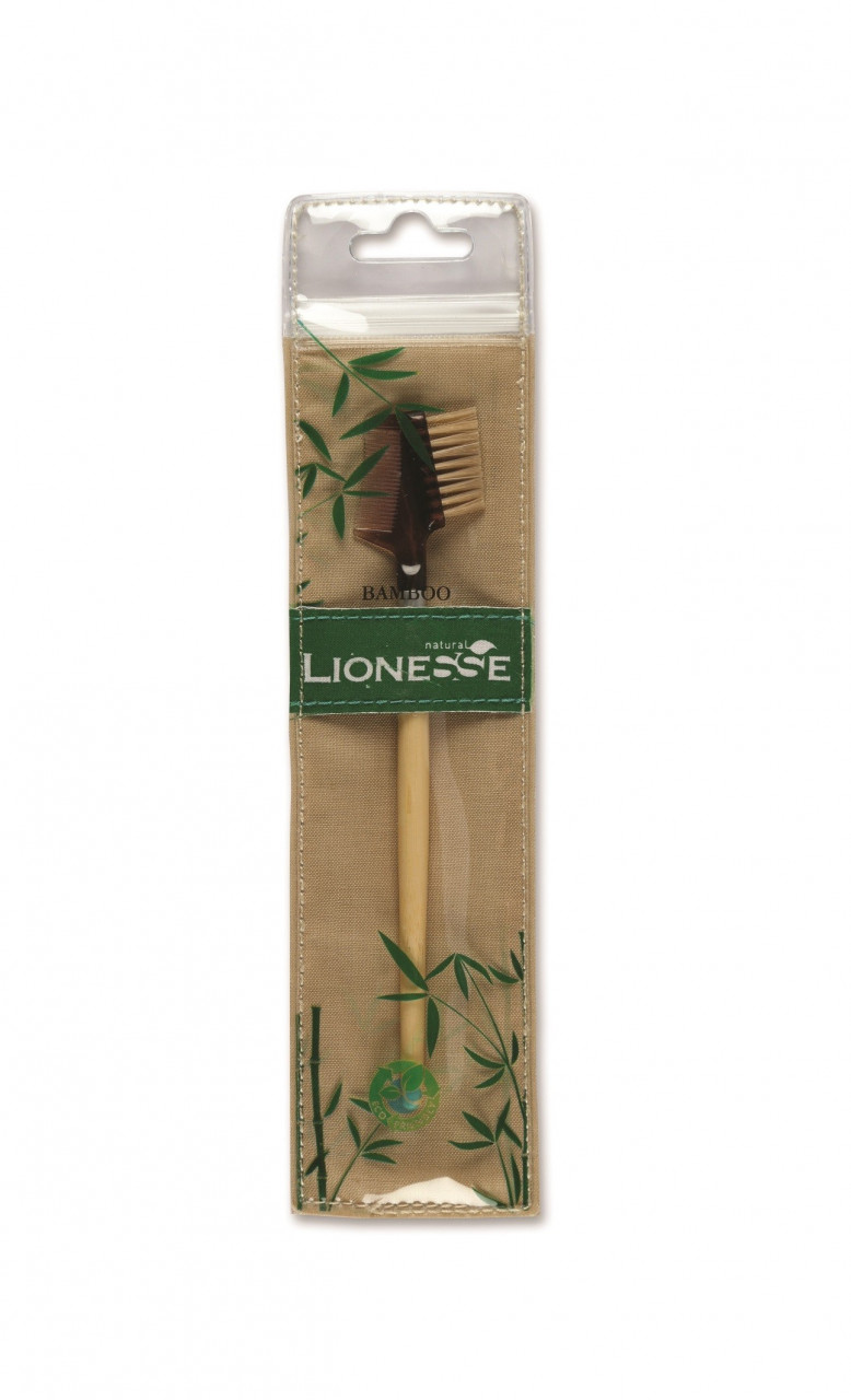 LIONESSE BAMBOO EYEBROW & EYELASH BRUSH PENSULA PENTRU SPRANCENE SI GENE 322