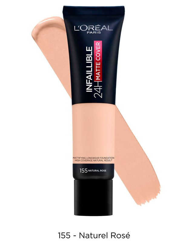 LOREAL INFAILLIBLE 24H MATTE COVER FOND DE TEN NATURAL ROSE 155